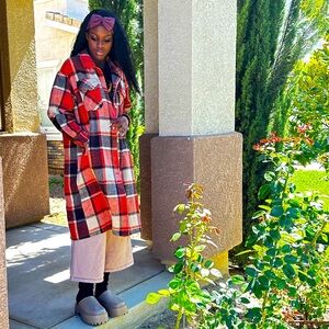 💥NEW ARRIVALS💥 Long Plaid Shacket